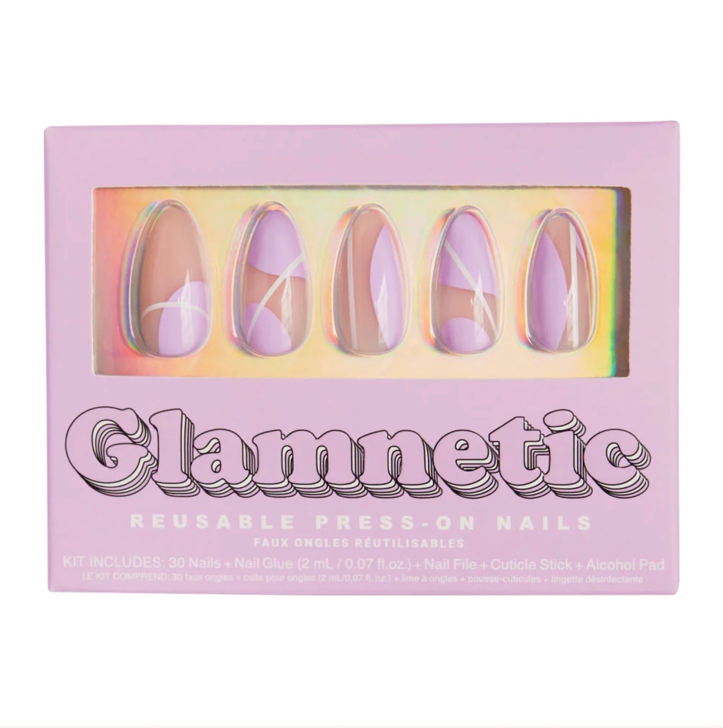 GLAMNETIC - Purple Power Press On Nail Set
