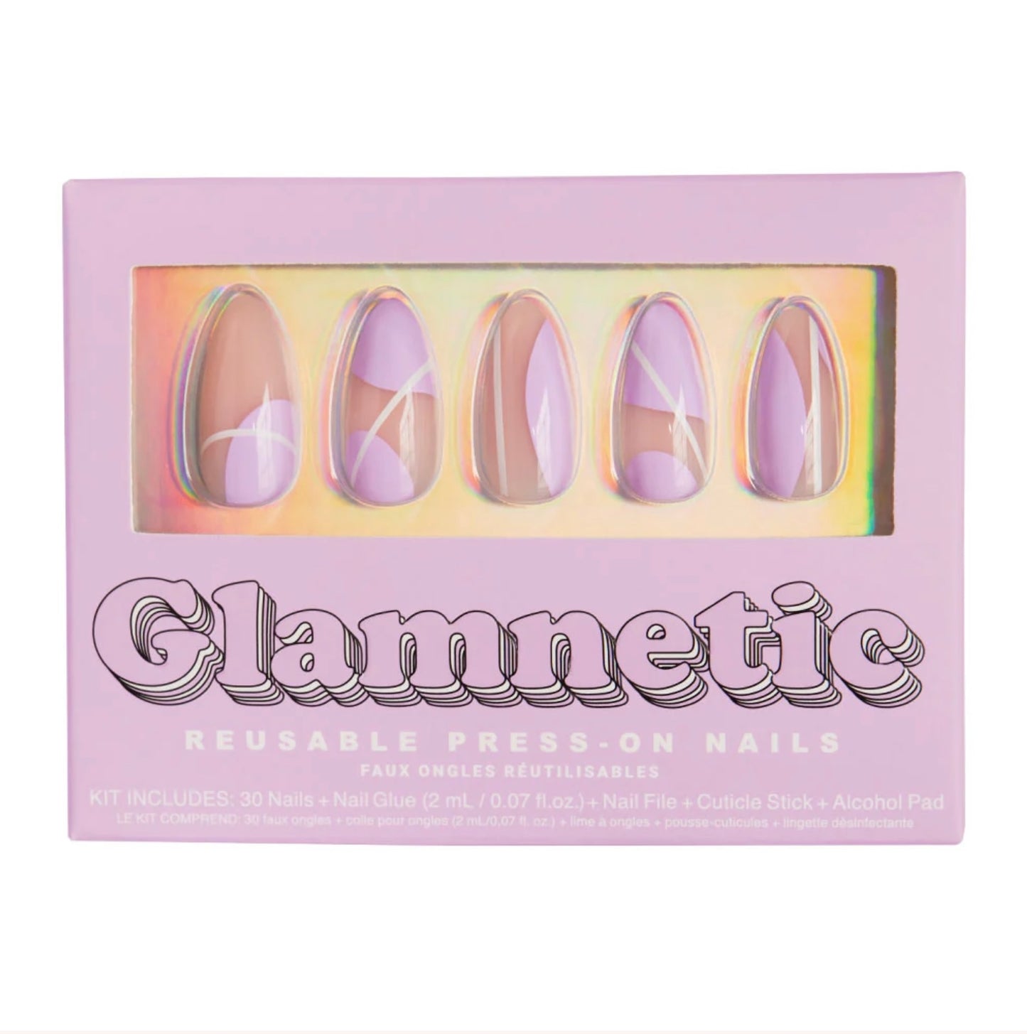 GLAMNETIC - Purple Power Press On Nail Set