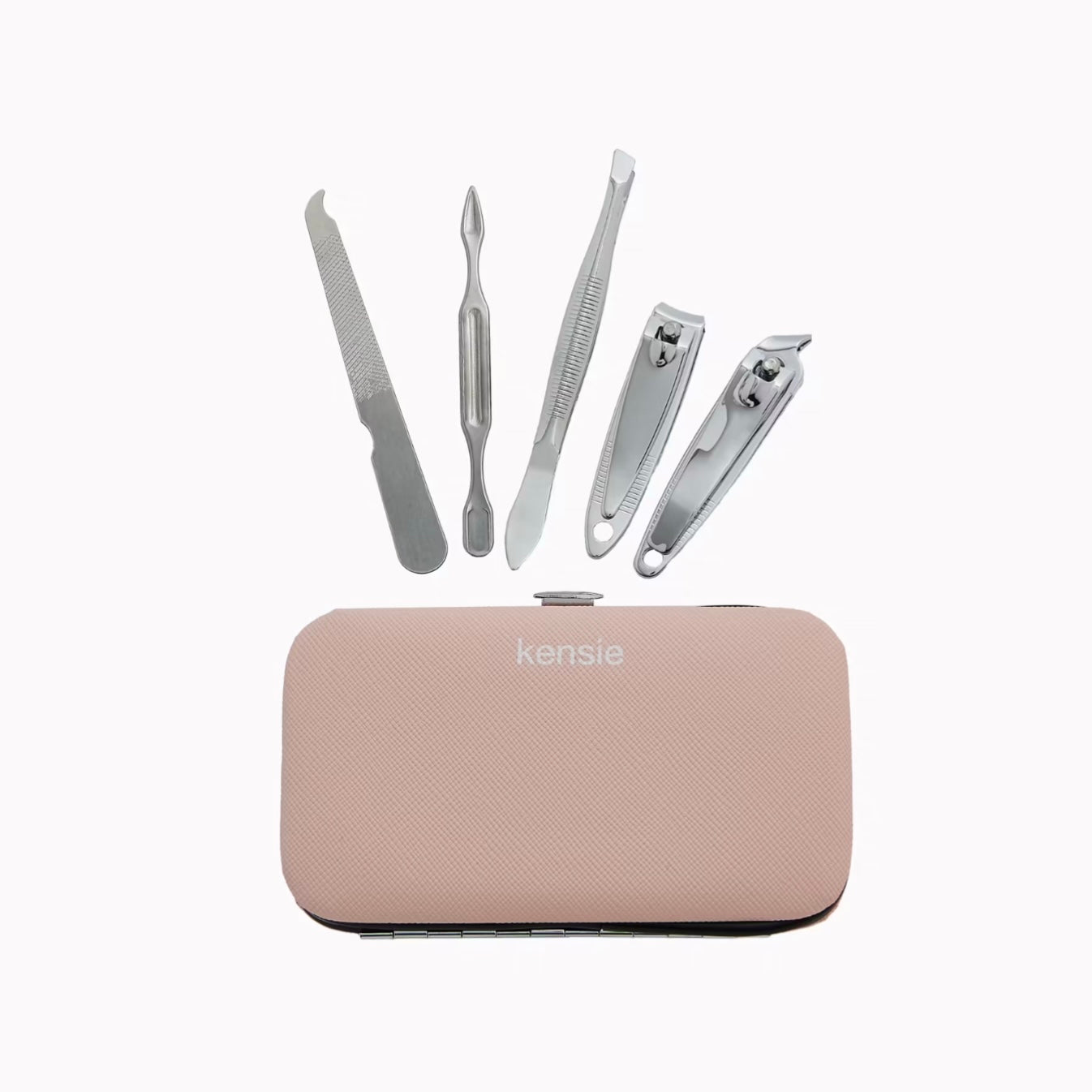 KENSIE - 5 Piece Manicure Set with Travel Case