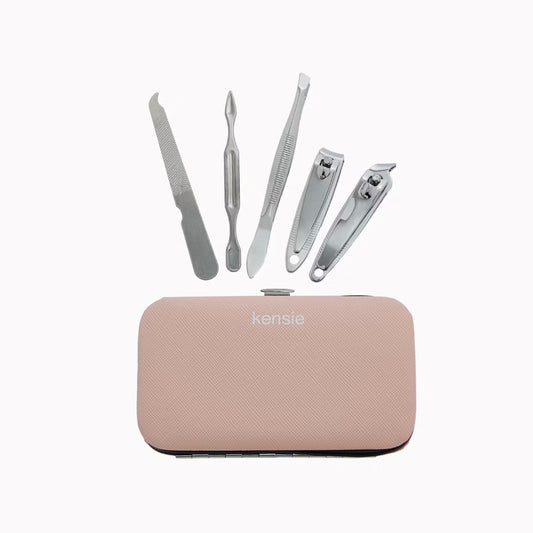 KENSIE - 5 Piece Manicure Set with Travel Case