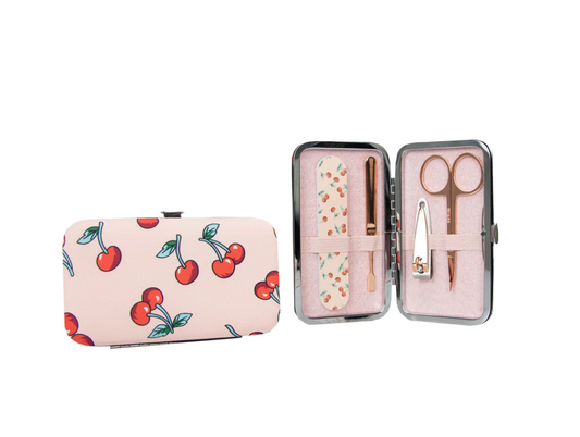 The Vintage Cosmetic Company - Manicure Purse Kit - Sweet Cherry