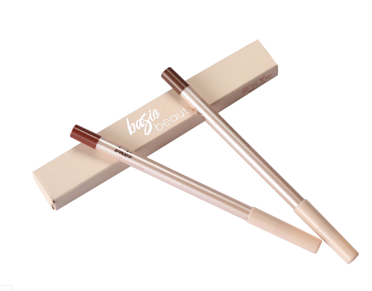 BASIC BEAUTY - Gel Lip Liner Duo in Latte and Cocoa